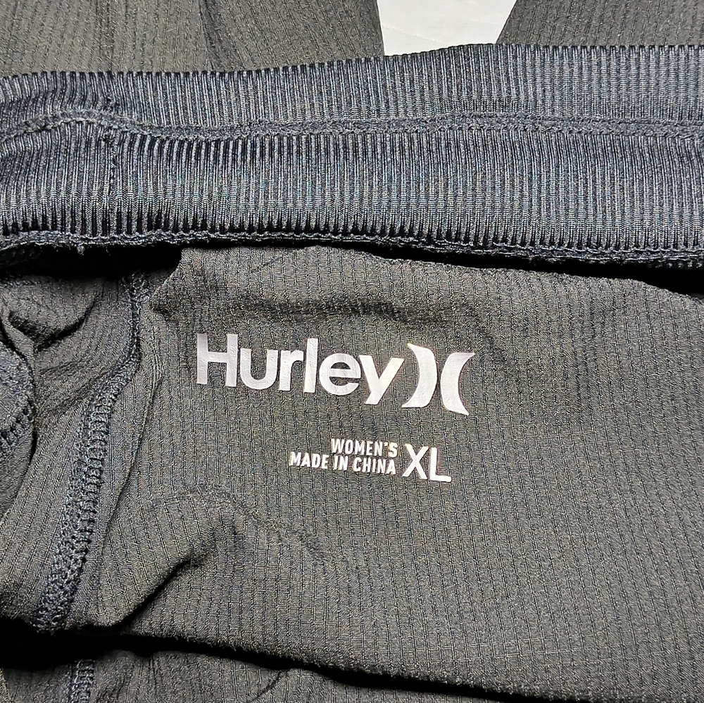 Hurley City Stretch Joggers Women's Size XL Black Drawstring Waist - Picture 11 of 13